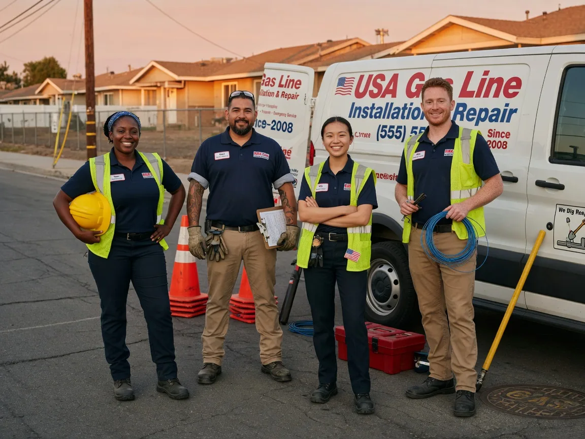 Gas Line Installation company in Preston Park, PA